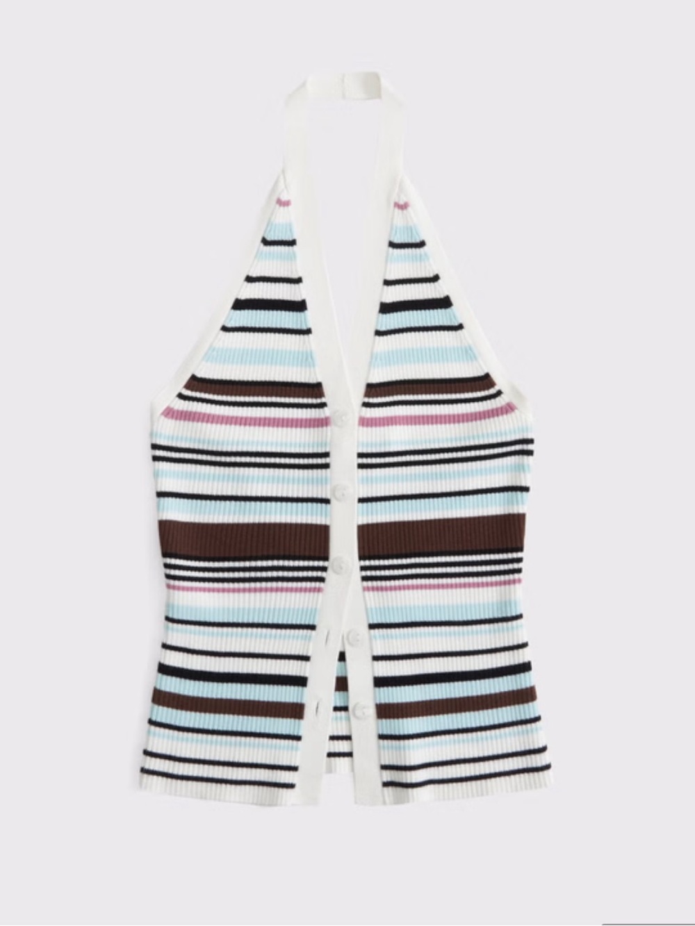 Abercrombie & Fitch Ribbed Halter Sweater Vest